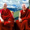 དབོན་པོ་སྐྱབས་མགོན་རིན་པོ་ཆེ་Aenpo Kyabgon with his Root Guru H.E Luding Khenchen Rinpoche